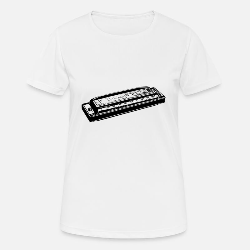 Harmonica - Women's Breathable T-Shirt - white