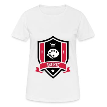Artist - Art - Women's Breathable T-Shirt - white - Front - AI Model Female 172 dark (172cm)