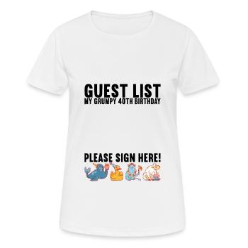 Grumpy Birthday - Women's Breathable T-Shirt - white - Front - AI Model Female 172 dark (172cm)