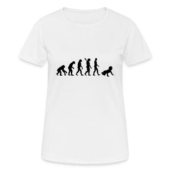 Evolution Baby - Women's Breathable T-Shirt - white - Front - AI Model Female 172 dark (172cm)