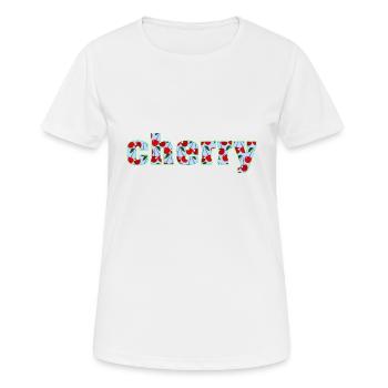 cherry Kirschen Obst Früchte gesund - Frauen T-Shirt atmungsaktiv - Weiß - Vorne - AI Model Female 172 dark (172cm)