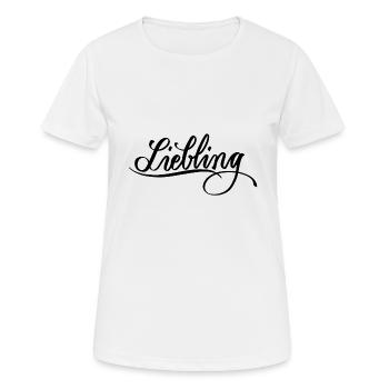 Liebling - Frauen T-Shirt atmungsaktiv - Weiß - Vorne - AI Model Female 172 dark (172cm)