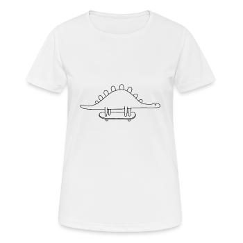 Dino - Women's Breathable T-Shirt - white - Front - AI Model Female 172 dark (172cm)