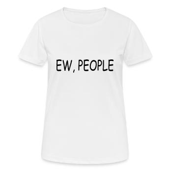 ew people - Frauen T-Shirt atmungsaktiv - Weiß - Vorne - AI Model Female 172 dark (172cm)