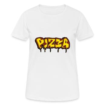 I love pizza - Women's Breathable T-Shirt - white - Front - AI Model Female 172 dark (172cm)