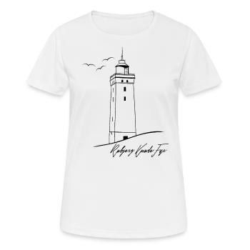 Dänemark Rubjerg Knude Leuchtturm Urlaub - Frauen T-Shirt atmungsaktiv - Weiß - Vorne - AI Model Female 172 dark (172cm)