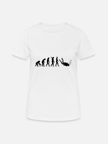 Évolution Plongée - T-shirt respirant Femme - blanc