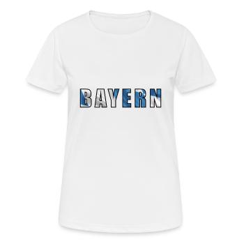 Bavière _ 01 - T-shirt respirant Femme - blanc - Devant - AI Model Female 172 dark (172cm)
