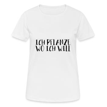 Pflanzen - Frauen T-Shirt atmungsaktiv - Weiß - Vorne - AI Model Female 172 dark (172cm)