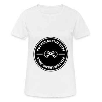 Polterabend 2024 - Frauen T-Shirt atmungsaktiv - Weiß - Vorne - AI Model Female 172 dark (172cm)