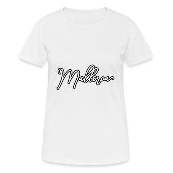 Majorque Élégant - T-shirt respirant Femme - blanc - Devant - AI Model Female 172 dark (172cm)