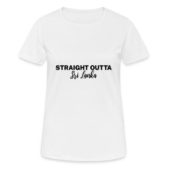 sri lanka - Frauen T-Shirt atmungsaktiv - Weiß - Vorne - AI Model Female 172 dark (172cm)