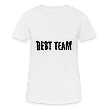 Meilleure communauté d'équipe - T-shirt respirant Femme - blanc - Devant - AI Model Female 172 dark (172cm)