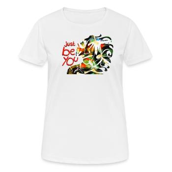 Soyez juste vous-même - T-shirt respirant Femme - blanc - Devant - AI Model Female 172 dark (172cm)