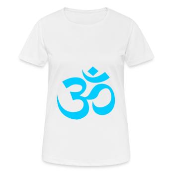 Curcuma OM - T-shirt respirant Femme - blanc - Devant - AI Model Female 172 dark (172cm)