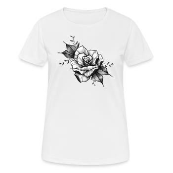 ROSE - T-shirt respirant Femme - blanc - Devant - AI Model Female 172 dark (172cm)