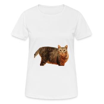 Chaton Chaton - T-shirt respirant Femme - blanc - Devant - AI Model Female 172 dark (172cm)