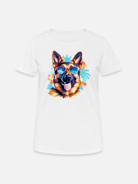 German Shepherd - Women's Breathable T-Shirt - white