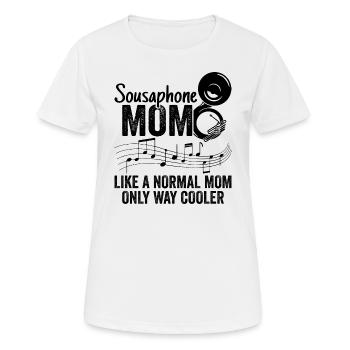 Sousaphone Mom Brass Band Musician - Women's Breathable T-Shirt - white - Front - AI Model Female 172 dark (172cm)