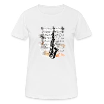 Melodic Reed Harmony Klarinette Enthusiast's Pick - Frauen T-Shirt atmungsaktiv - Weiß - Vorne - AI Model Female 172 dark (172cm)