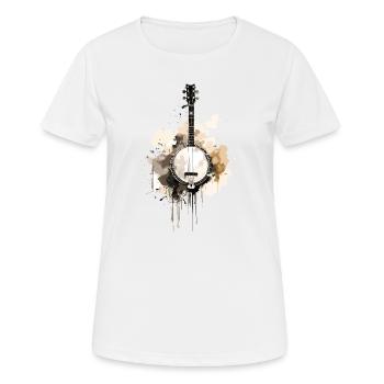 Banjo Authentisches Bluegrass & - Frauen T-Shirt atmungsaktiv - Weiß - Vorne - AI Model Female 172 dark (172cm)