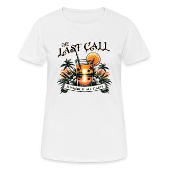 ast Call Thrill Seeker - Passionné de vie nocturne - T-shirt respirant Femme - blanc - Devant - AI Model Female 172 dark (172cm)