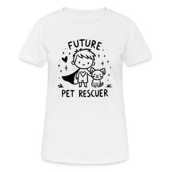 Future Pet Rescuer - Your Compassion - Women's Breathable T-Shirt - white - Front - AI Model Female 172 dark (172cm)