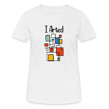 Whimsical sarcastic artisan humor - Women's Breathable T-Shirt - white - Front - AI Model Female 172 dark (172cm)