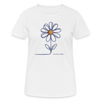 f*ck AfD - Frauen T-Shirt atmungsaktiv - Weiß - Vorne - AI Model Female 172 dark (172cm)