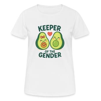 Sexe Révéler Famille Avocat - T-shirt respirant Femme - blanc - Devant - AI Model Female 172 dark (172cm)