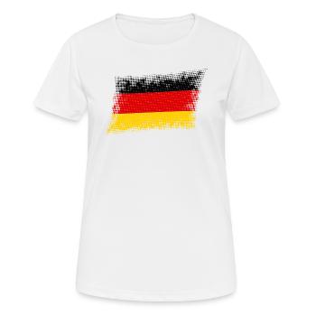 Allemagne - T-shirt respirant Femme - blanc - Devant - AI Model Female 172 dark (172cm)