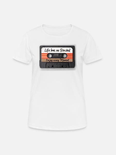 Enjoy every moment in life - Women's Breathable T-Shirt - white