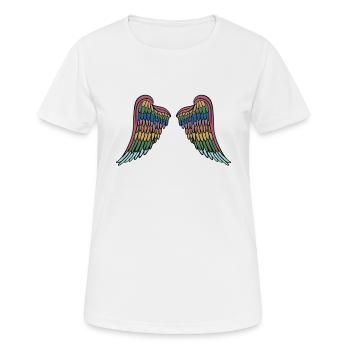 Ange ailes anges ailes ange anges - T-shirt respirant Femme - blanc - Devant - AI Model Female 172 dark (172cm)