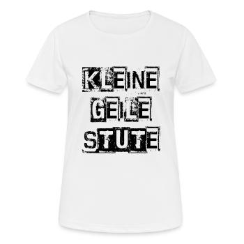 petite jument excitée - T-shirt respirant Femme - blanc - Devant - AI Model Female 172 dark (172cm)