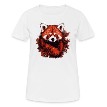 Petit panda - T-shirt respirant Femme - blanc - Devant - AI Model Female 172 dark (172cm)