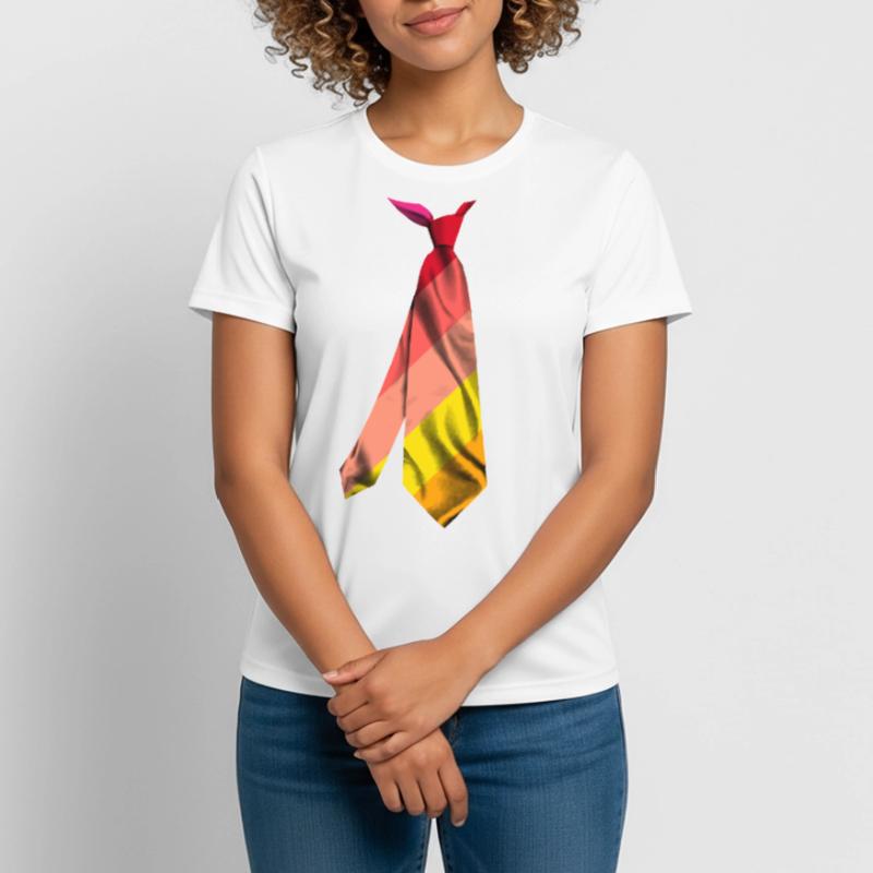 cravate Krawatte cravate stropdas solmio corbata T-shirt respirant Femme