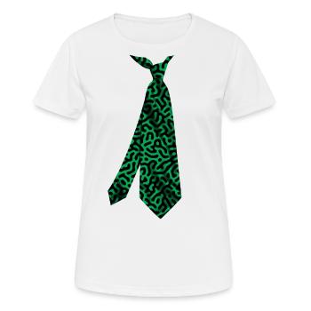 T-shirt Krawatte cravate cravate t-shirt - T-shirt respirant Femme - blanc - Devant - AI Model Female 172 dark (172cm)