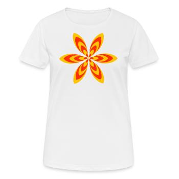 Graphique - motif graphique - motif géométrique - T-shirt respirant Femme - blanc - Devant - AI Model Female 172 dark (172cm)