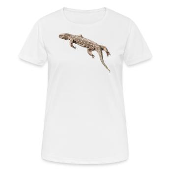 Varan - Reptile - Lézard du Nil - Reptiles en Afrique - T-shirt respirant Femme - blanc - Devant - AI Model Female 172 dark (172cm)