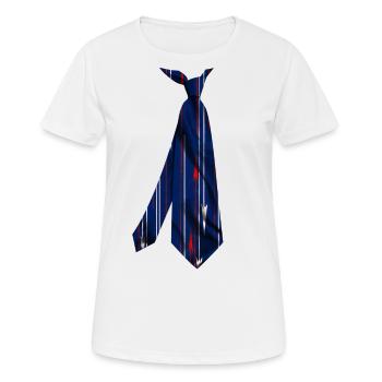 T-shirt imprimé cravate colorée motif japonais - T-shirt respirant Femme - blanc - Devant - AI Model Female 172 dark (172cm)