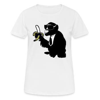 singe frais karl - T-shirt respirant Femme - blanc - Devant - AI Model Female 172 dark (172cm)