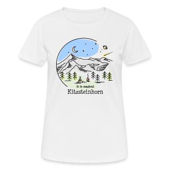 Kitzsteinhorn Hohe Tauern Glocknergruppe Salzburg - Frauen T-Shirt atmungsaktiv - Weiß - Vorne - AI Model Female 172 dark (172cm)