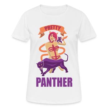 Anime - Frauen T-Shirt atmungsaktiv - Weiß - Vorne - AI Model Female 172 dark (172cm)