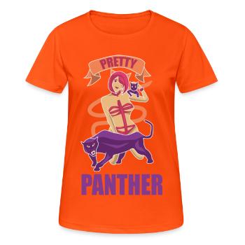 Anime - T-shirt respirant Femme - orange néon - Devant - AI Model Female 172 dark (172cm)