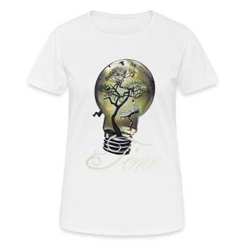 Time lamp - Women's Breathable T-Shirt - white - Front - AI Model Female 172 dark (172cm)