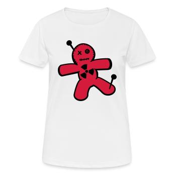 poupée vaudou contre l'énergie nucléaire - T-shirt respirant Femme - blanc - Devant - AI Model Female 172 dark (172cm)