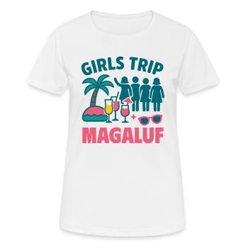 Voyage entre filles Magaluf Fête - T-shirt respirant Femme - blanc - Devant - AI Model Female 172 dark (172cm)