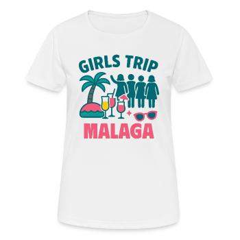 Filles Trip Malaga Party Chemise - T-shirt respirant Femme - blanc - Devant - AI Model Female 172 dark (172cm)
