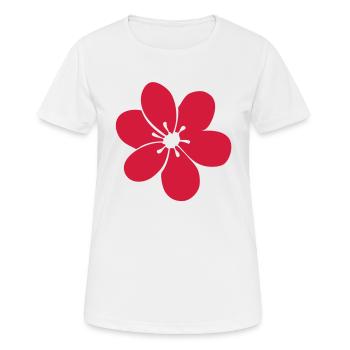 flor Blume Blume blume fiore 2 - Frauen T-Shirt atmungsaktiv - Weiß - Vorne - AI Model Female 172 dark (172cm)