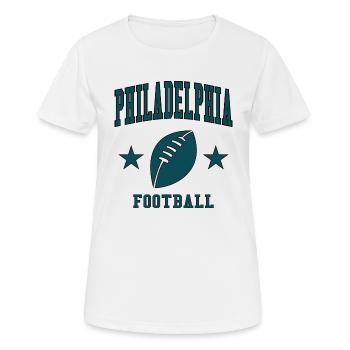 Football de Philadelphie - T-shirt respirant Femme - blanc - Devant - AI Model Female 172 dark (172cm)